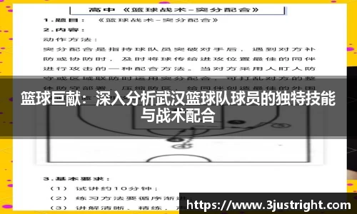篮球巨献：深入分析武汉篮球队球员的独特技能与战术配合